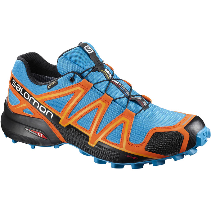 Salomon Trail Løbesko Herre Blå / Orange / Sort - SPEEDCROSS 4 GTX® (UQVNH-6143)